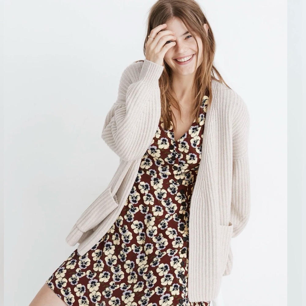 Madewell Redford Cardigan in Heather Fog